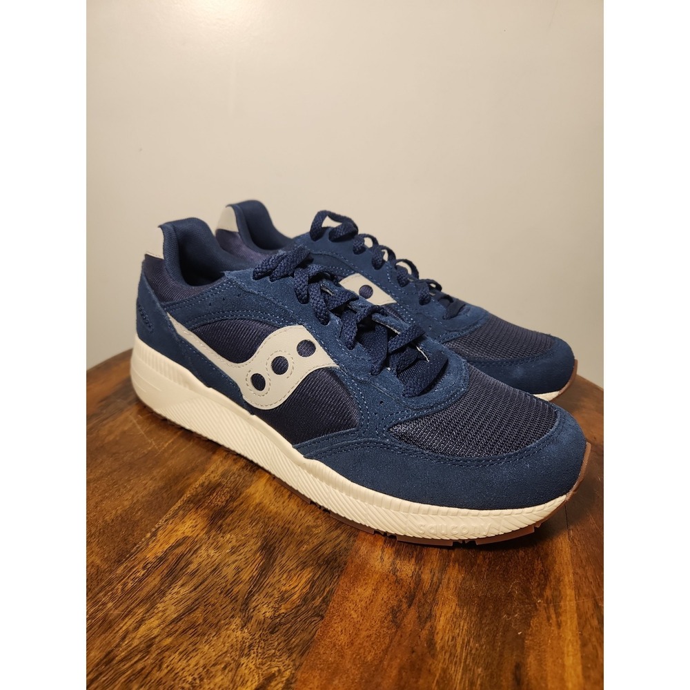 Saucony Original Eclipse Mens Shoes Sz 10.5M Running Navy Silver Lace Up Sneaker